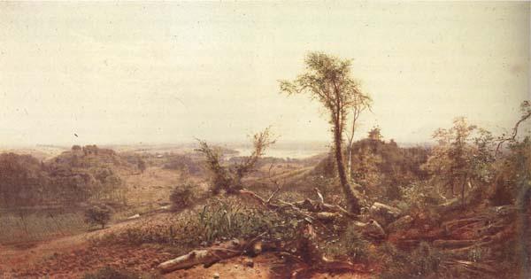 Frederic E.Church Looking Southwest over Church s Farm from the Sienghenberg oil painting image